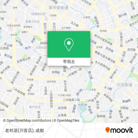老邻居(川音店)地图