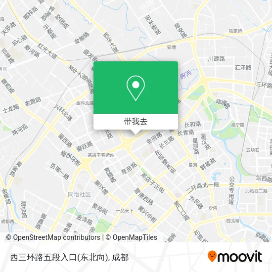 西三环路五段入口(东北向)地图