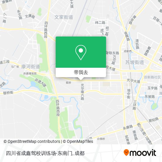 四川省成鑫驾校训练场-东南门地图
