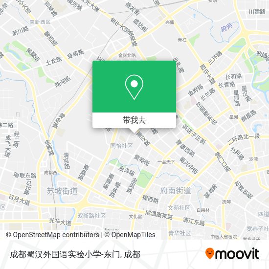 成都蜀汉外国语实验小学-东门地图