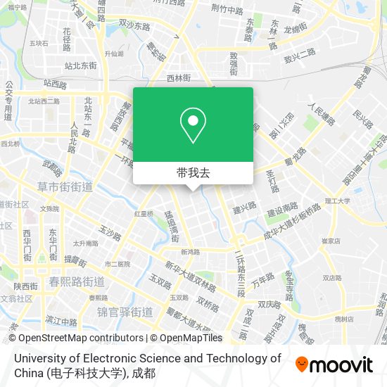 University of Electronic Science and Technology of China (电子科技大学)地图