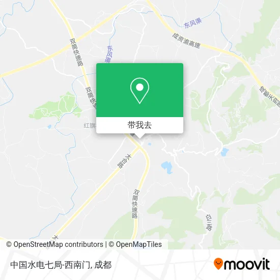 中国水电七局-西南门地图