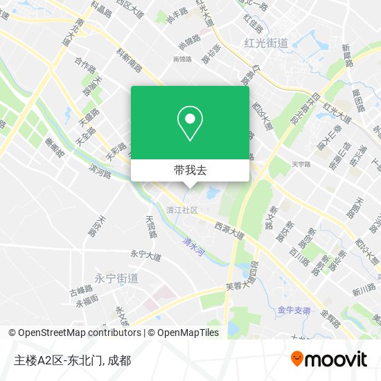 主楼A2区-东北门地图