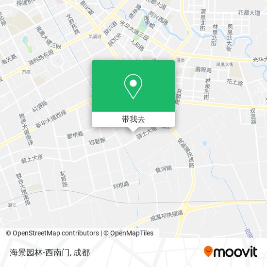 海景园林-西南门地图