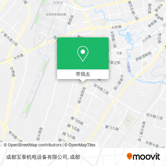 成都宝泰机电设备有限公司地图