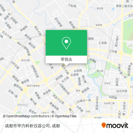 成都市华力科析仪器公司地图