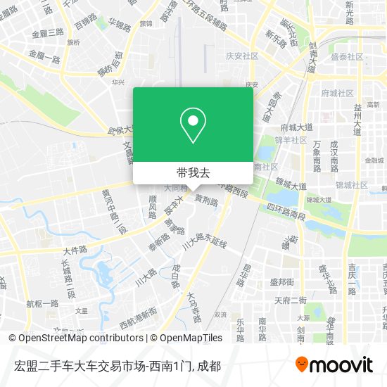 宏盟二手车大车交易市场-西南1门地图