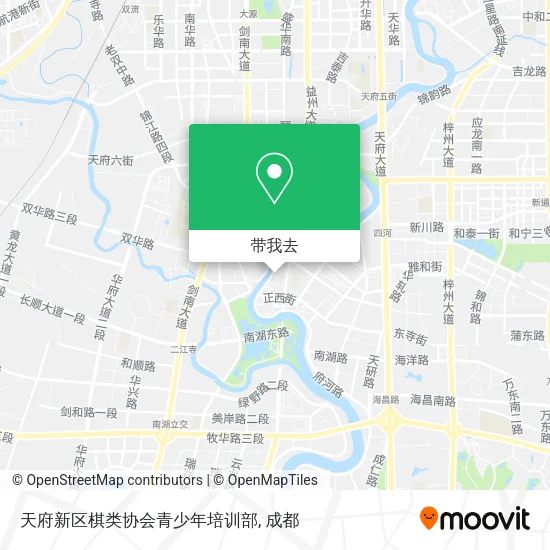 天府新区棋类协会青少年培训部地图