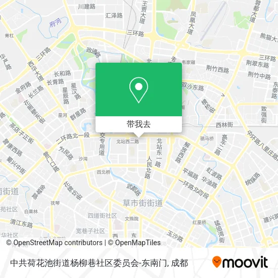 中共荷花池街道杨柳巷社区委员会-东南门地图