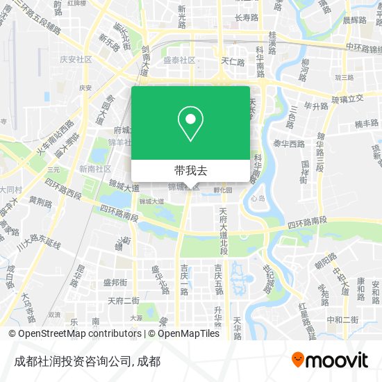 成都社润投资咨询公司地图