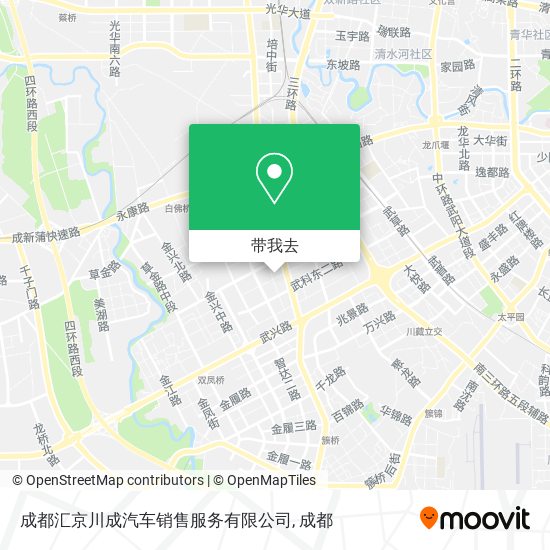 成都汇京川成汽车销售服务有限公司地图