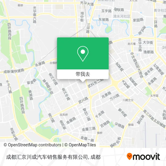 成都汇京川成汽车销售服务有限公司地图