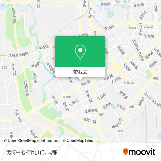 优博中心-西北1门地图