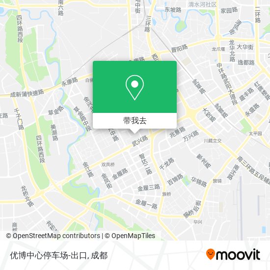 优博中心停车场-出口地图