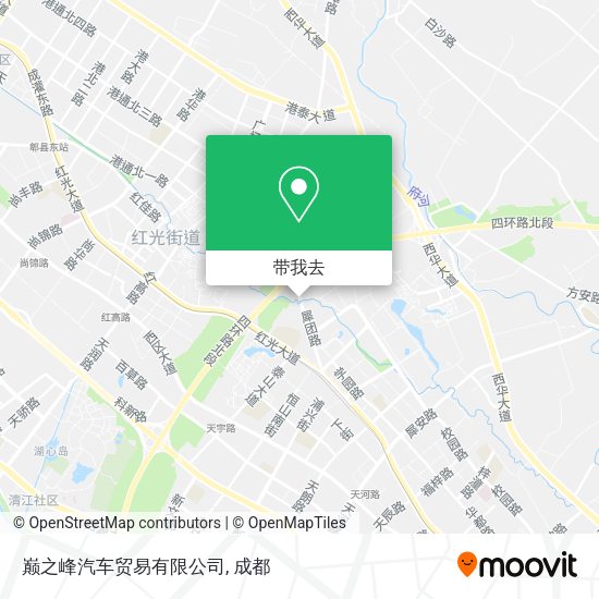 巅之峰汽车贸易有限公司地图