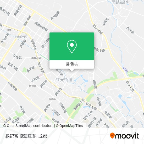 杨记富顺荤豆花地图