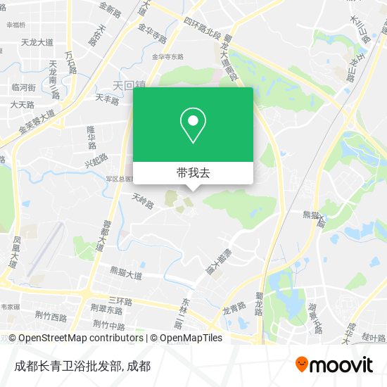 成都长青卫浴批发部地图