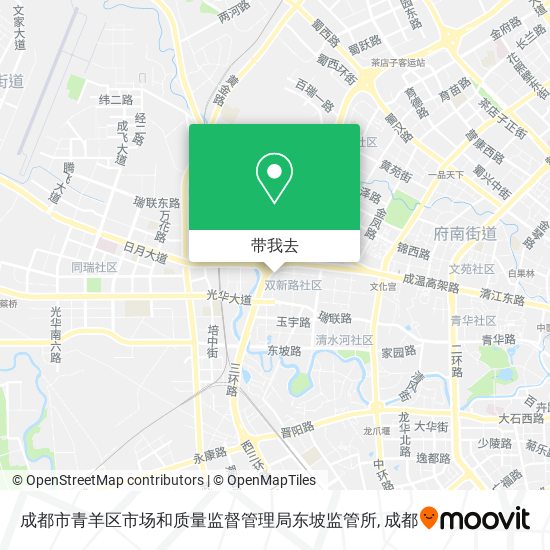 成都市青羊区市场和质量监督管理局东坡监管所地图