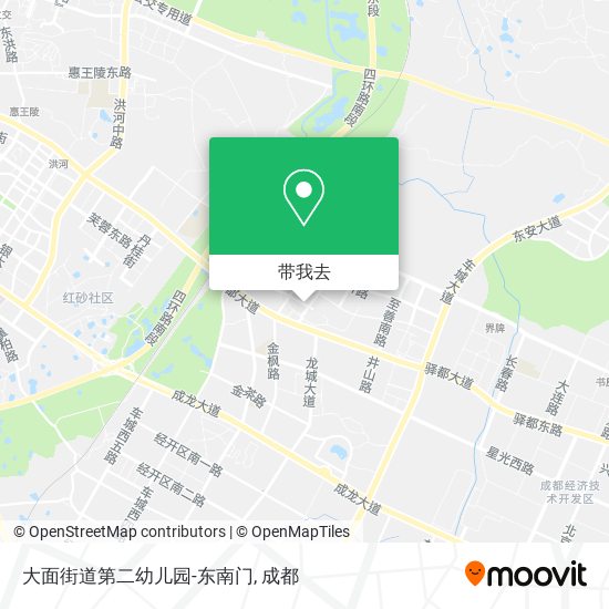 大面街道第二幼儿园-东南门地图