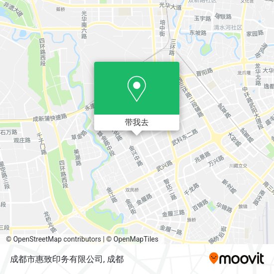 成都市惠致印务有限公司地图