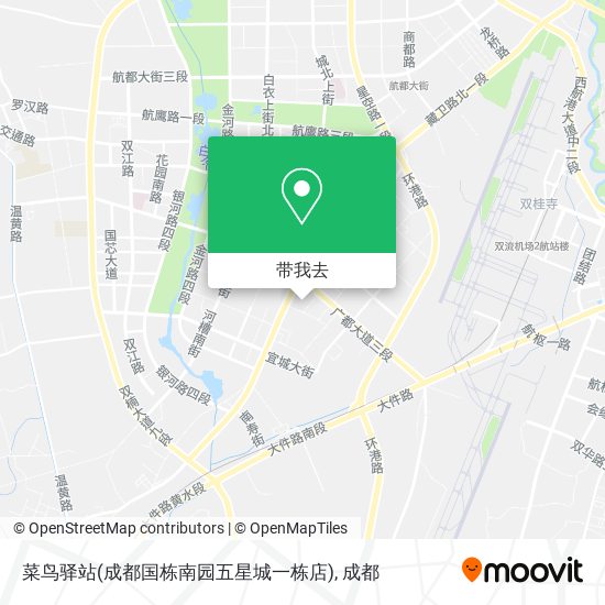 菜鸟驿站(成都国栋南园五星城一栋店)地图