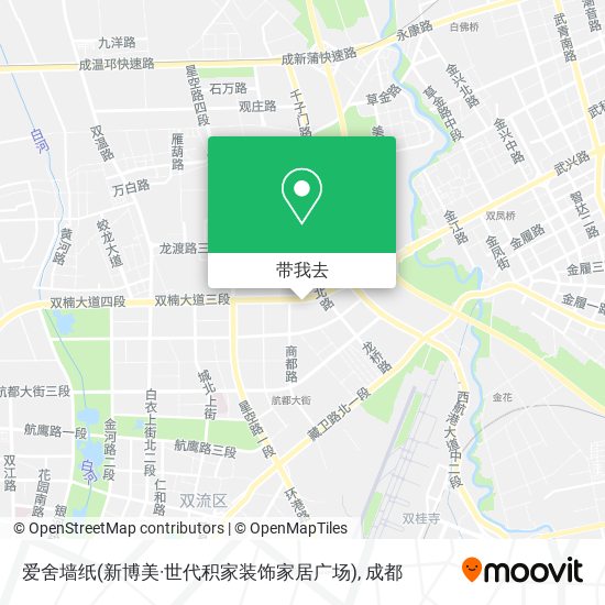 爱舍墙纸(新博美·世代积家装饰家居广场)地图