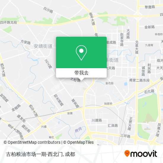 古柏粮油市场一期-西北门地图