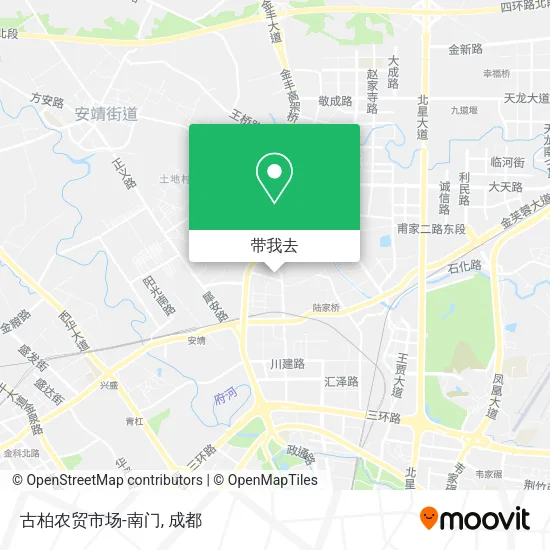 古柏农贸市场-南门地图