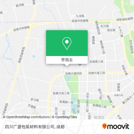 四川广盛包装材料有限公司地图