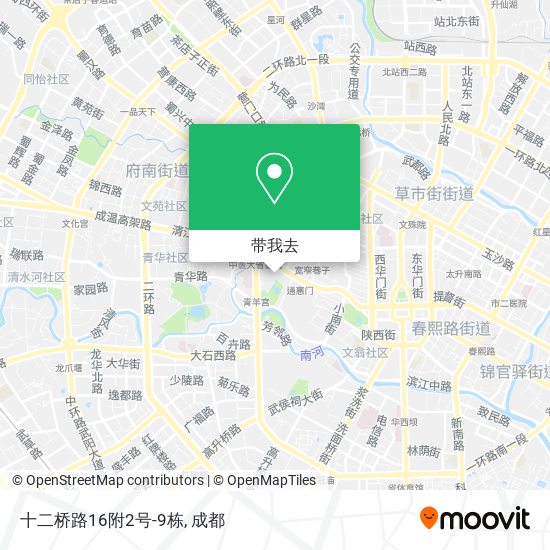 十二桥路16附2号-9栋地图