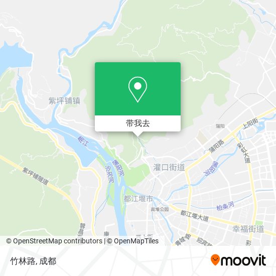 竹林路地图