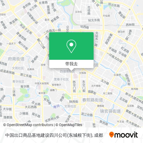 中国出口商品基地建设四川公司(东城根下街)地图