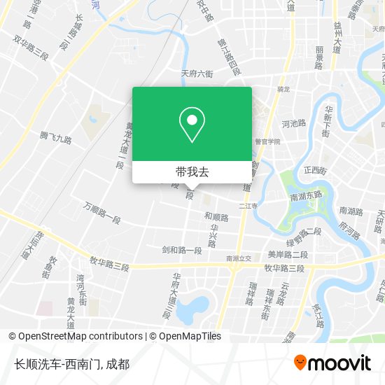 长顺洗车-西南门地图