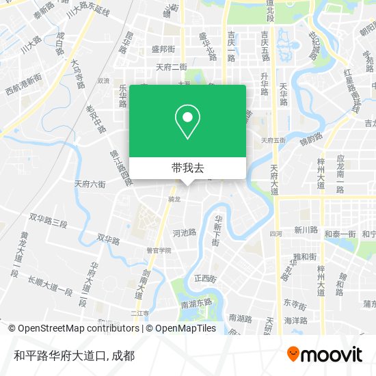 和平路华府大道口地图