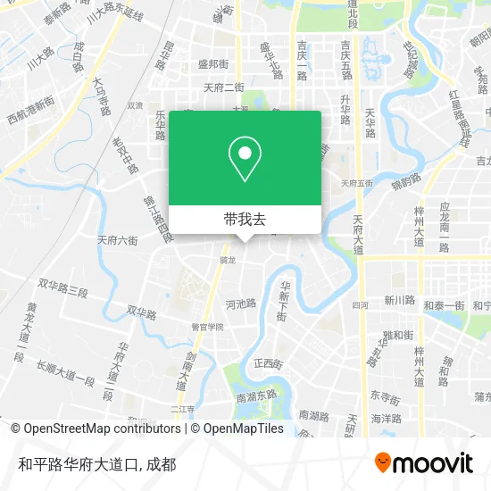 和平路华府大道口地图