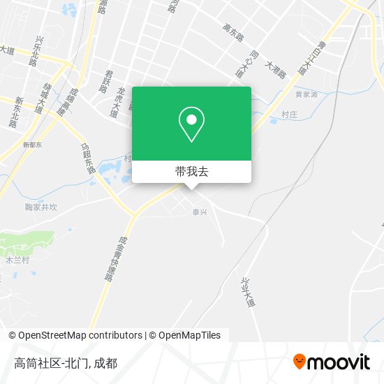 高筒社区-北门地图