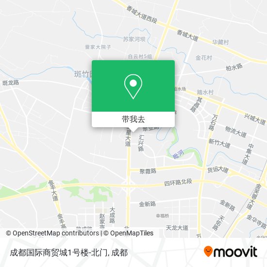 成都国际商贸城1号楼-北门地图