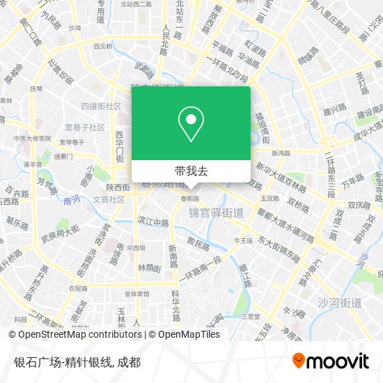 银石广场-精针银线地图