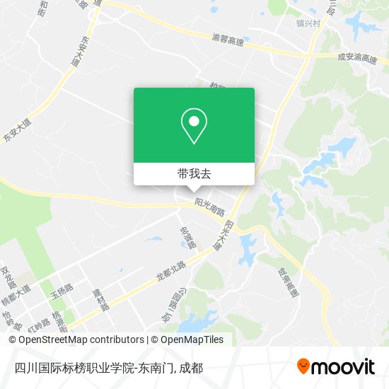 四川国际标榜职业学院-东南门地图