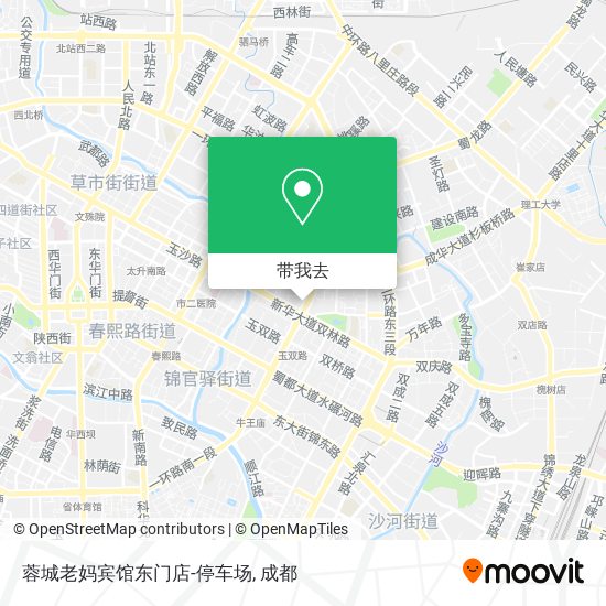 蓉城老妈宾馆东门店-停车场地图