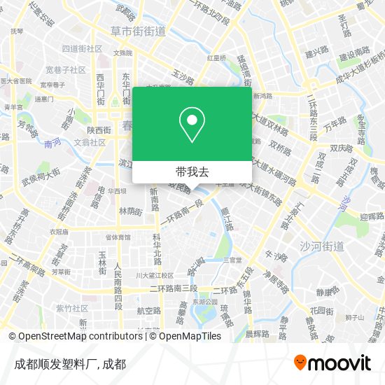 成都顺发塑料厂地图