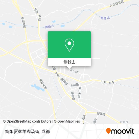 简阳贾家羊肉汤锅地图