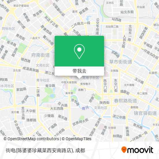 街电(陈婆婆珍藏菜西安南路店)地图