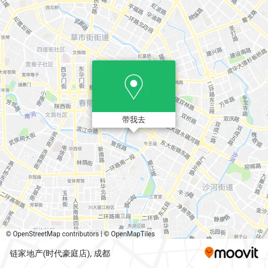 链家地产(时代豪庭店)地图