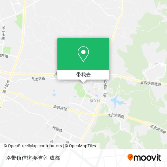 洛带镇信访接待室地图