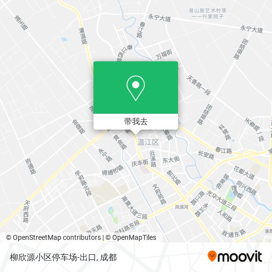 柳欣源小区停车场-出口地图