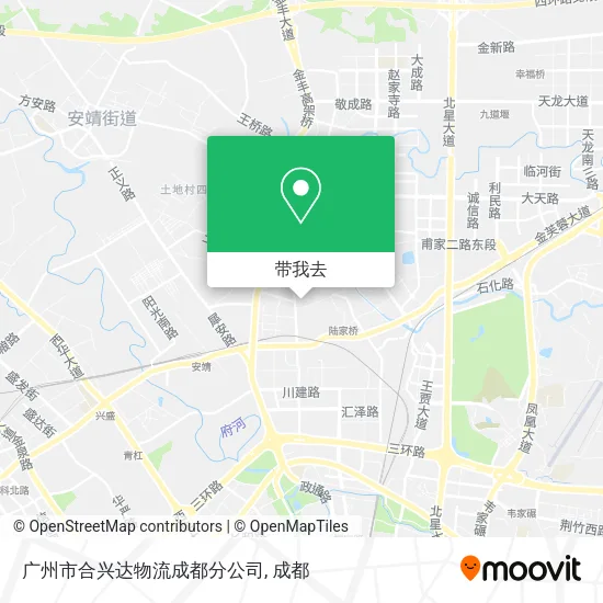 广州市合兴达物流成都分公司地图