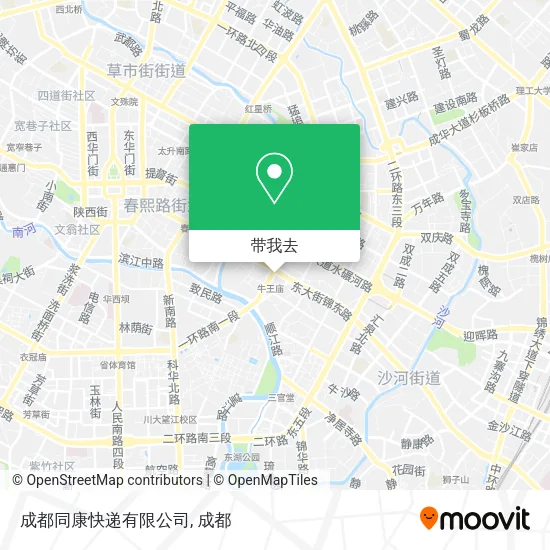 成都同康快递有限公司地图