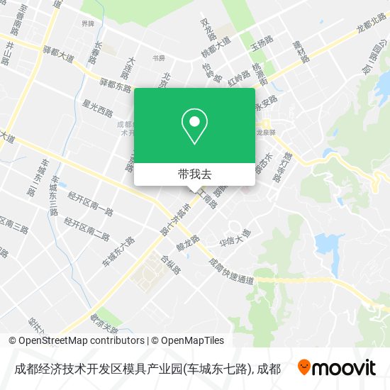 成都经济技术开发区模具产业园(车城东七路)地图