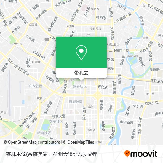 森林木源(富森美家居益州大道北段)地图